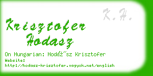 krisztofer hodasz business card